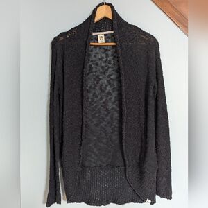 Roxy Black‎ Knitted Open-Front Cardigan - Women's Small